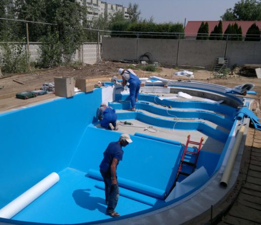 Этапы строительства бассейна